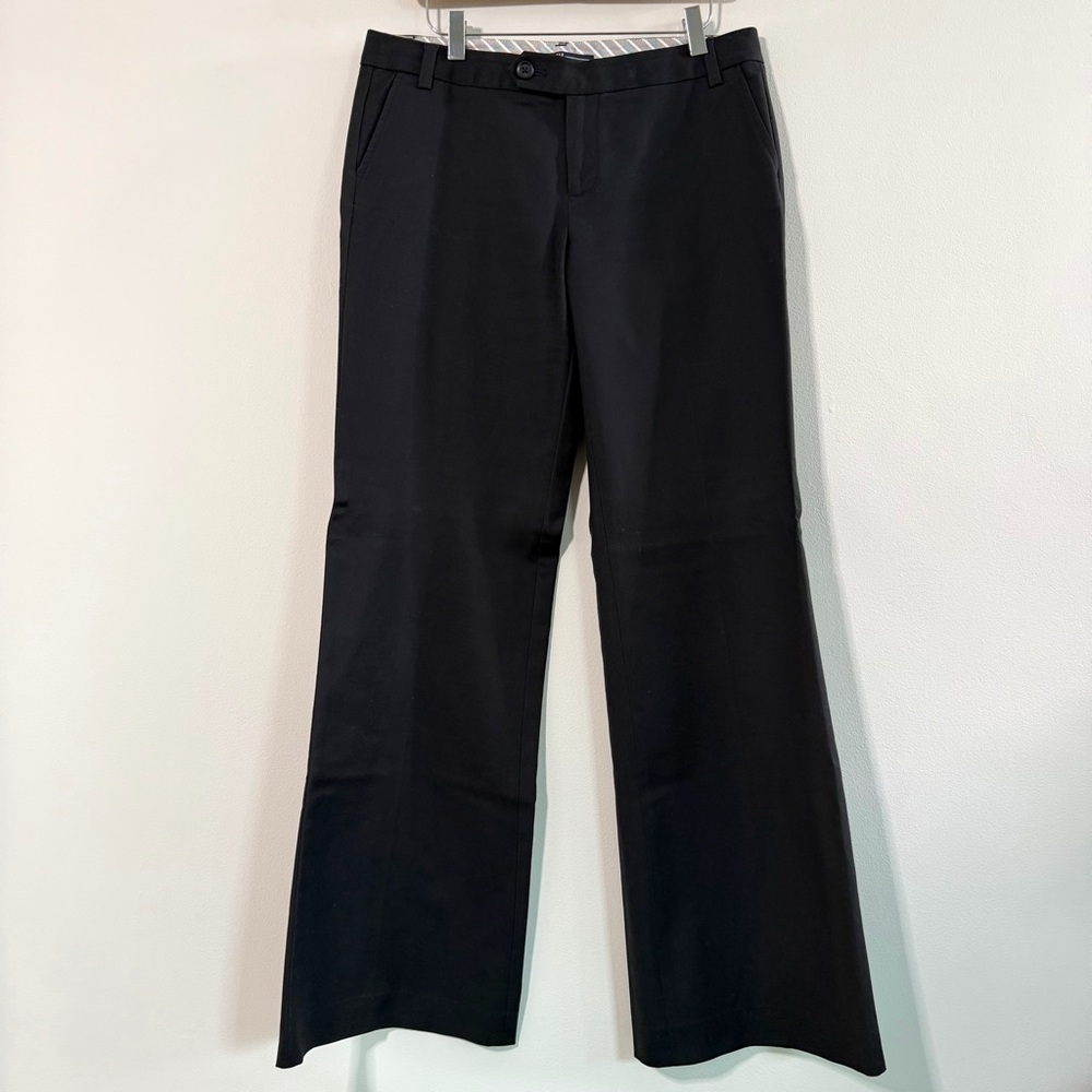 GAP Black Wide-Leg Stretch Trousers Workwear Dress Pants Women’s Size 8
